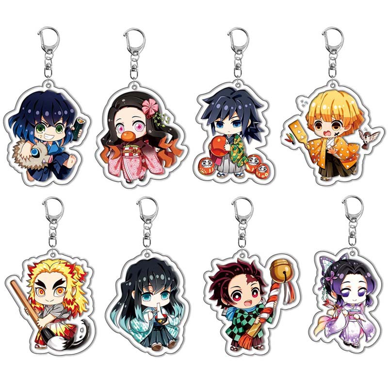 New Demon Slayers Kamado Tanji - Anime Merchandise Keychain ulasan dan harga