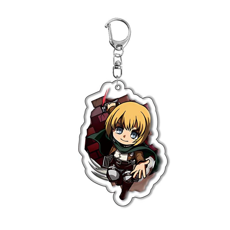 Attack on Titan Keychain Acryl - Anime Merchandise Keychain ulasan dan harga