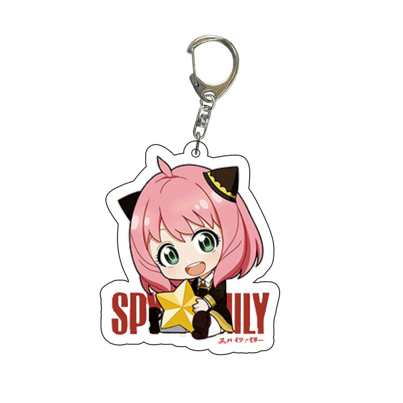 Spy x Family Acrylic Keychain  - Anime Merchandise Keychain ulasan dan harga