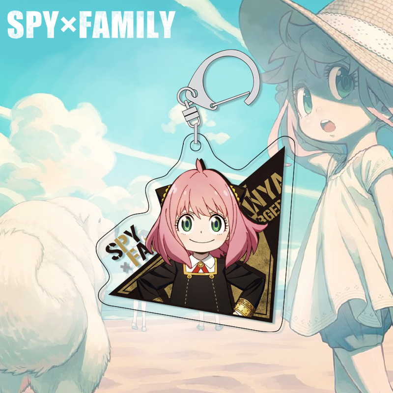 SPY×FAMILY Anya Keychain Acryl - Anime Merchandise Keychain ulasan dan harga