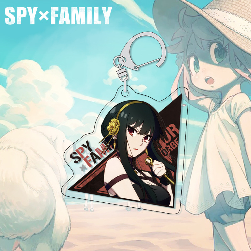 SPY×FAMILY Anya Keychain Acryl - Anime Merchandise Keychain ulasan dan harga