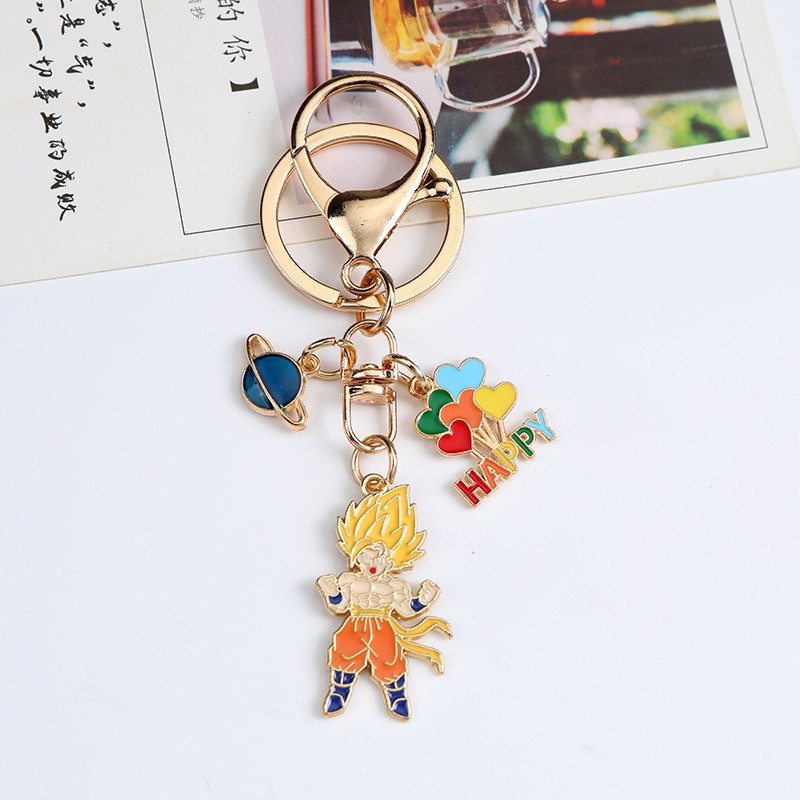 New Cartoon Dragon Ball Series - Anime Merchandise Keychain ulasan dan harga